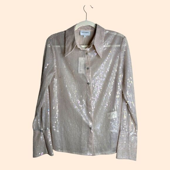 Rat Boa Celine Sequin Shirt - Picture 2 of 9